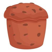 Panettone icon cartoon vector. Italian cake vector