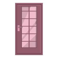 Door decoration icon cartoon vector. Exterior house vector