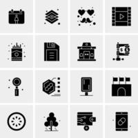 16 Universal Business Icons Vector Creative Icon Illustration to use in web and Mobile Related project