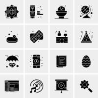 16 Universal Business Icons Vector Creative Icon Illustration to use in web and Mobile Related project