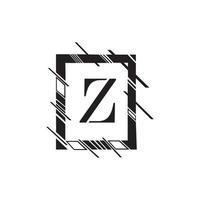 plantilla de diseño de logotipo de vector de unidad abstracta corporativa de negocio de letra z