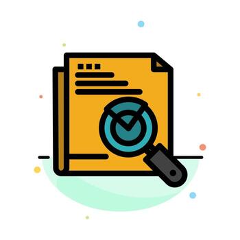 Page Search Web Page Search Layout Abstract Flat Color Icon Template vector