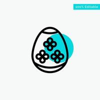 Easter Egg Egg Holiday Holidays turquoise highlight circle point Vector icon