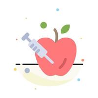 Apple Gravity Science Abstract Flat Color Icon Template vector