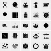 25 iconos de negocios universales vector ilustración de icono creativo para usar en proyectos relacionados con la web y dispositivos móviles