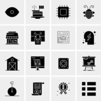 16 Business Universal Icons Vector Creative Icon Illustration to use in web and Mobile Related project