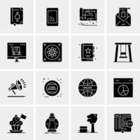 16 Business Universal Icons Vector Creative Icon Illustration to use in web and Mobile Related project