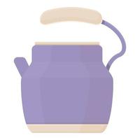 Old kettle icon cartoon vector. Water cup vector