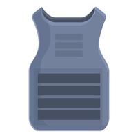 Blue vest icon cartoon vector. Police proof vector