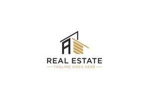 Letter A for Real Estate Remodeling Logo. Construction Architecture Building Logo Design Template Element. vector