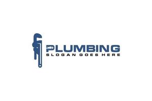 I Initial for Plumbing Service Logo Template, Water Service Logo icon vector. vector