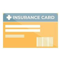 Medical card icon cartoon vector. Insurance patient vector