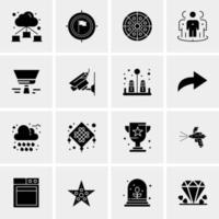 16 Universal Business Icons Vector Creative Icon Illustration to use in web and Mobile Related project