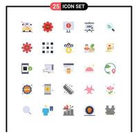 paquete de iconos de vectores de stock de 25 signos y símbolos de línea para configuración de búsqueda wifi elementos de diseño de vectores editables