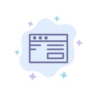 Web  Internet Study School Blue Icon on Abstract Cloud Background vector