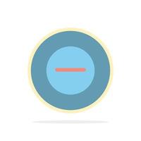 No Add Less Abstract Circle Background Flat color Icon vector