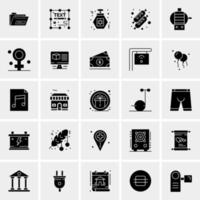 25 Universal Business Icons Vector Creative Icon Illustration to use in web and Mobile Related project