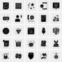 25 iconos de negocios universales vector ilustración de icono creativo para usar en proyectos relacionados con la web y dispositivos móviles