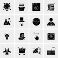 16 Business Universal Icons Vector Creative Icon Illustration to use in web and Mobile Related project