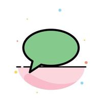 Chat Chatting Massage Mail Abstract Flat Color Icon Template vector