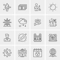 16 Universal Business Icons Vector Creative Icon Illustration to use in web and Mobile Related project