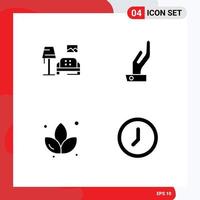 Thematic Vector Solid Glyphs and Editable Symbols of lump sauna gallery share interface Editable Vector Design Elements