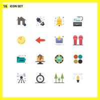16 Thematic Vector Flat Colors and Editable Symbols of online digital plumbing bank education Editable Pack of Creative Vector Design Elements