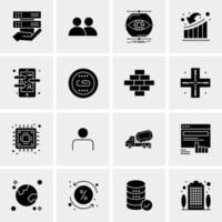 16 Universal Business Icons Vector Creative Icon Illustration to use in web and Mobile Related project