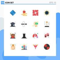 16 Creative Icons Modern Signs and Symbols of real estate home rescue success point Editable Pack of Creative Vector Design Elements