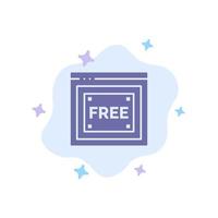 Free Access Internet Technology Free Blue Icon on Abstract Cloud Background vector