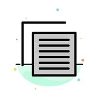 Document File User Interface Abstract Flat Color Icon Template vector