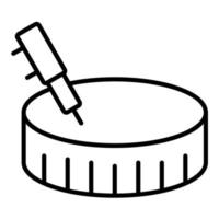 Equipment Fitting Line Icon vector