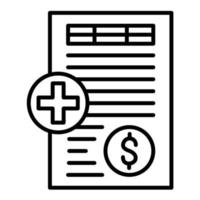 Single Entry Bookkeeping Line Icon vector