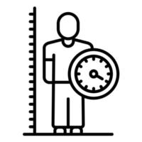 Body Mass Index Line Icon vector