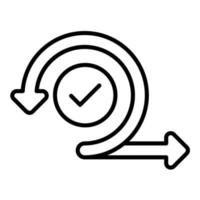 Scrum Line Icon vector