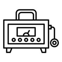 Dosimeter Line Icon vector