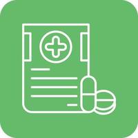 Medication Line Round Corner Background Icons vector