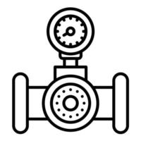 Pressure Checking Line Icon vector