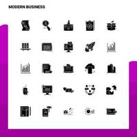 25 Modern Business Icon set Solid Glyph Icon Vector Illustration Template For Web and Mobile Ideas for business company