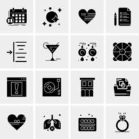 16 Universal Business Icons Vector Creative Icon Illustration to use in web and Mobile Related project