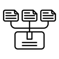 Repository Line Icon vector