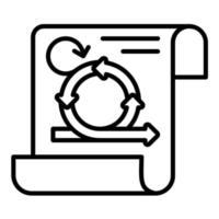 Agile Principles Line Icon vector
