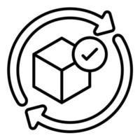 Continuous Delivery Line Icon vector