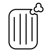 Clay Bar Line Icon vector