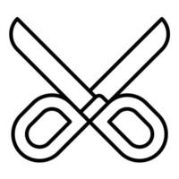 Scissors Line Icon vector