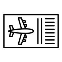 Ticket Line Icon vector