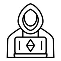 Anonymity Line Icon vector