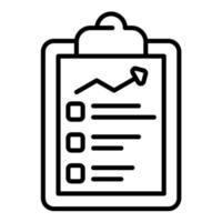 Progress Tracking Line Icon vector
