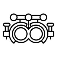 Trial Frame Line Icon vector