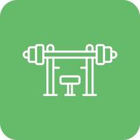 Weight Bar Line Round Corner Background Icons vector